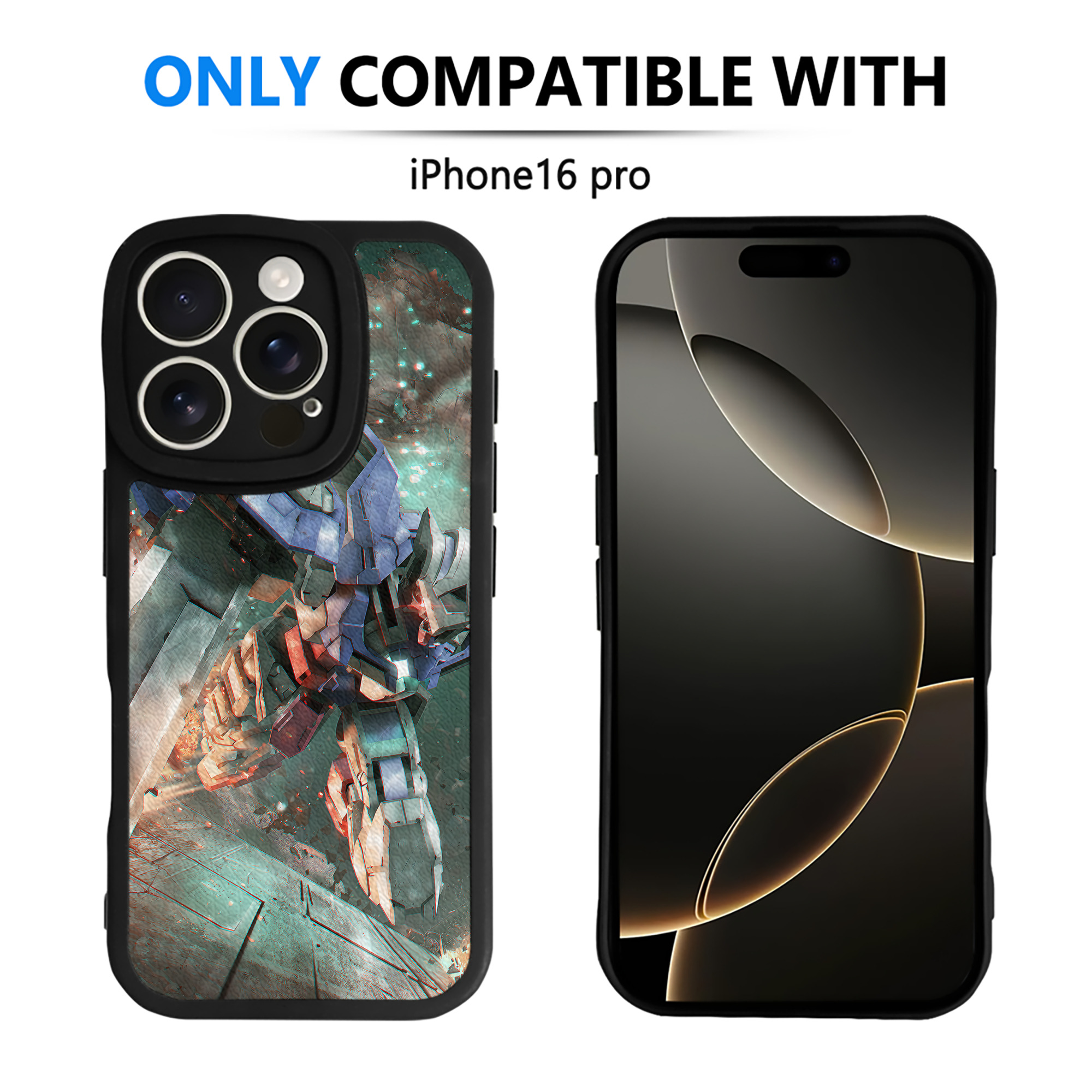 （画像用） 機動戦士ガンダム Mobile Suit Gundam 【iPhone 16シリーズ対応】シリコンスマホケース（レザー調） 材質：シリコン